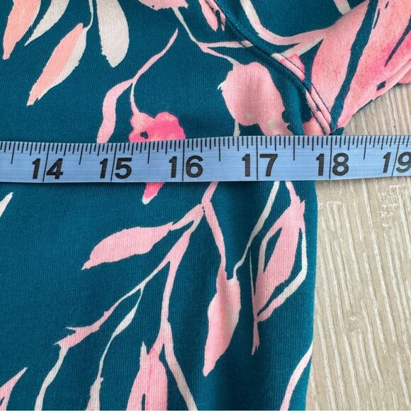 Lilly Pulitzer Teal Monkey Print 1/2 Zip Sweatshirt Size Small - Picture 9 of 10